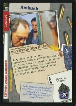 X-Files: Premiere Edition (Base Set) card XF96-0007v1 Ambush