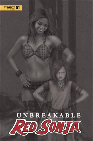 Unbreakable Red Sonja issue 1-U Celina Black and White 1:20 Cover