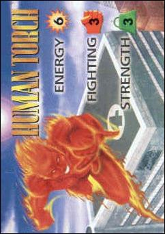 Marvel OverPower (Base Set) card nn16 Human Torch
