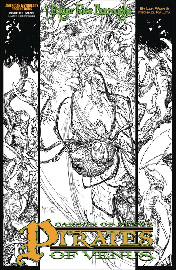 Edgar Rice Burroughs' Carson of Venus: Pirates of Venus issue 1-B Black & White Cover 1/400