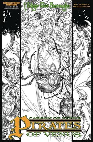 Edgar Rice Burroughs' Carson of Venus: Pirates of Venus issue 1-B Black & White Cover 1/400