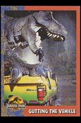 Jurassic Park (Base Set) card 39 Gutting the Vehicle