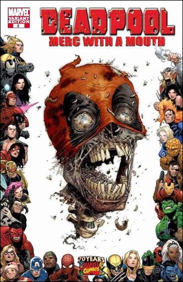 Deadpool: Merc with a Mouth issue 2-B Tony Moore 1:10 70th Frame Cover