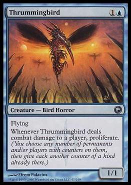 Magic the Gathering: Scars of Mirrodin (Base Set) card 47 Thrummingbird