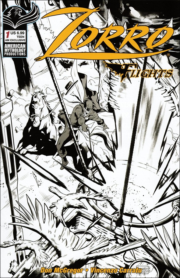 Zorro: Flights issue 1-E AM Black & White Exclusive