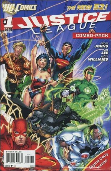 Justice League (2011) issue 1-C Unbagged Jim Lee Cover Combo Pack