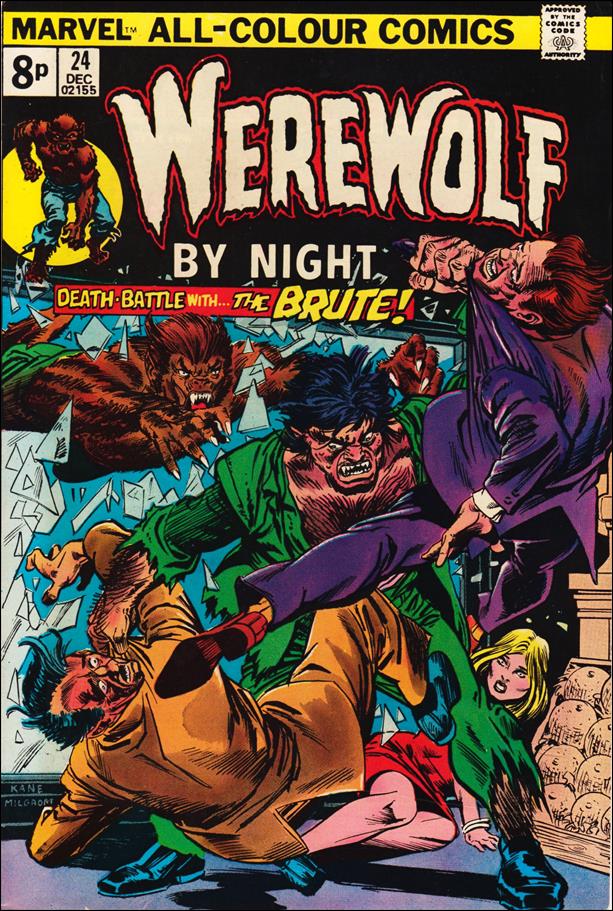 Werewolf by Night (1972) issue 24-B UK Price Cover