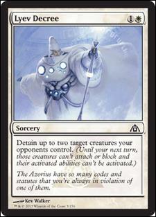 Magic the Gathering: Dragon's Maze (Base Set) card 3 Lyev Decree