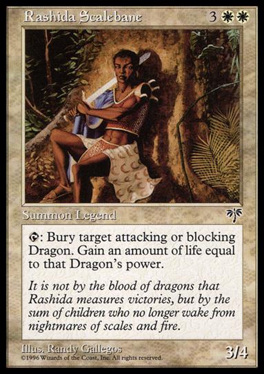 Magic the Gathering: Mirage (Base Set) card 35 Rashida Scalebane