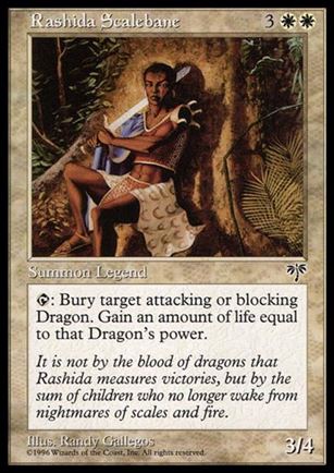 Magic the Gathering: Mirage (Base Set) card 35 Rashida Scalebane