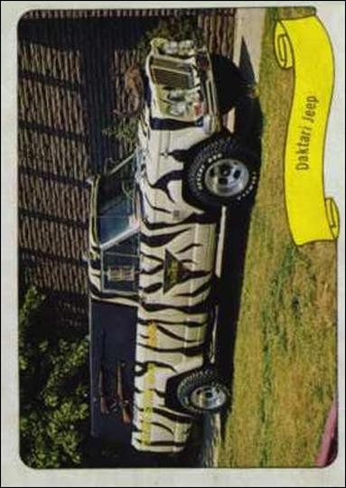 Kustom Cars 1  (Base Set) card 20 Daktari Jeep