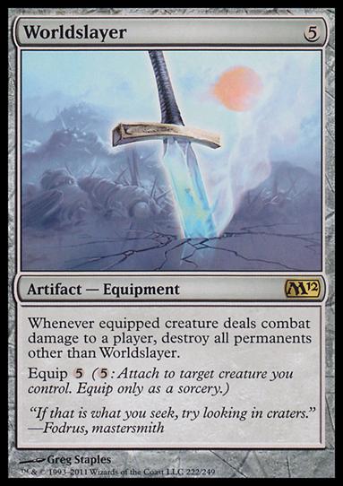 Magic the Gathering: 2012 Core Set (Base Set) card 222 Worldslayer