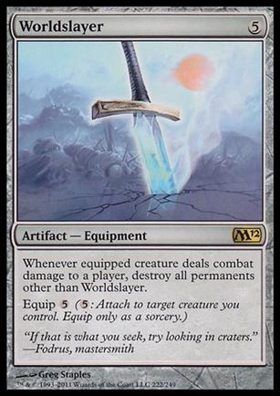 Magic the Gathering: 2012 Core Set (Base Set) card 222 Worldslayer