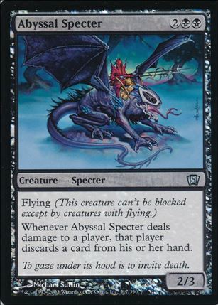 Magic the Gathering: 8th Edition (Foil Set) card 117 Abyssal Specter