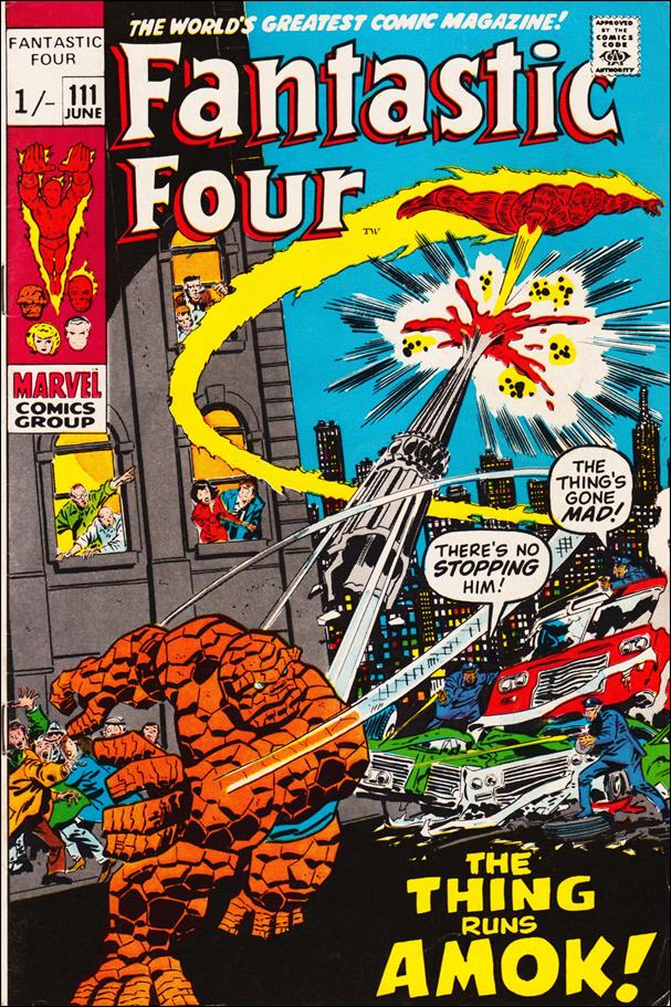 Fantastic Four (1961) issue 111-B UK Price Cover