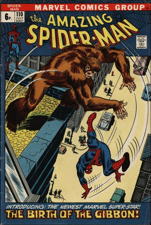 Amazing Spider-Man (1963) issue 110-B UK Price Cover