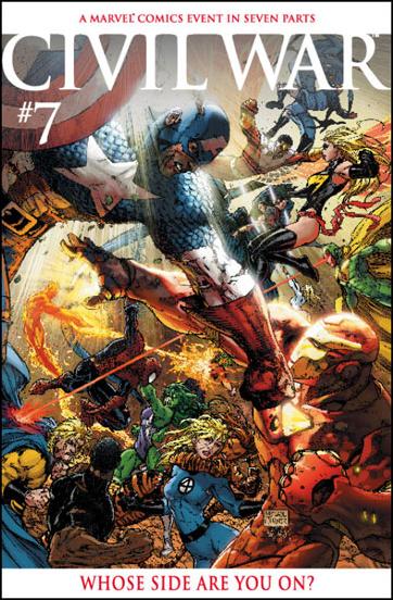 Civil War (2006) issue 7-B Michael Turner 1:15 Cardstock Color Cover