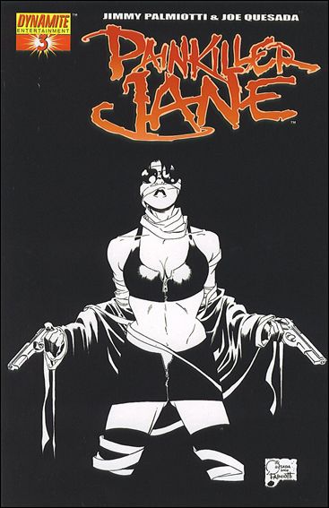 Painkiller Jane (2006) issue 3-D Joe Quesada Black & White Cover 1:10
