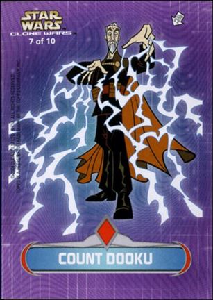 Star Wars: The Clone Wars (Die-Cut Sticker Subset) card 7 Count Dooku