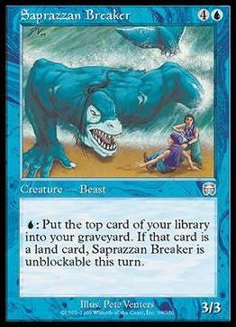 Magic the Gathering: Mercadian Masques (Base Set) card 98 Saprazzan Breaker