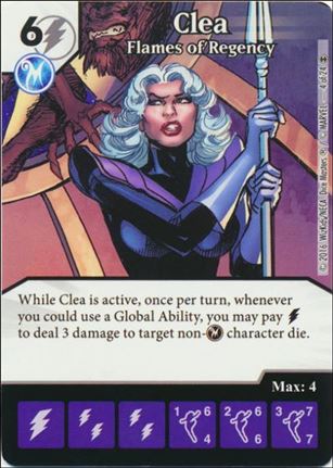 Marvel Dice Masters Doctor Strange card 4 Clea: Flames of Regency