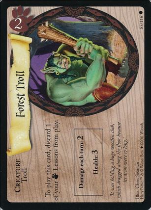 Harry Potter (Base Set) card 85 Forest Troll