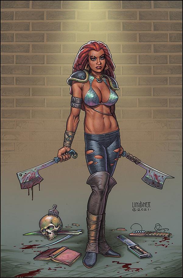 Sonjaversal issue 7-P Joseph Michael Linsner Virgin Cover