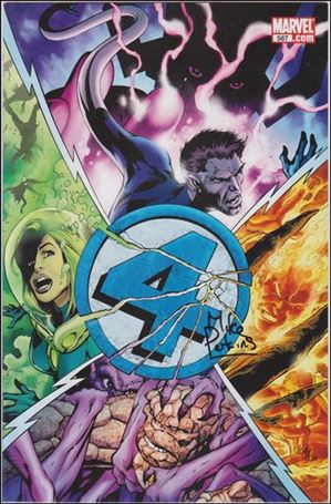 Fantastic Four (1961) issue 587-H DF Alan Davis Cover (Signed by Mike Perkins) 1/150