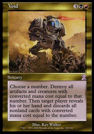 Magic the Gathering: Time Spiral (Timeshifted Subset) card 105 Void