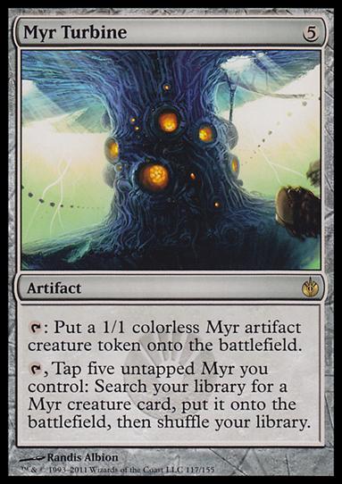 Magic the Gathering: Mirrodin Besieged (Base Set) card 117 Myr Turbine
