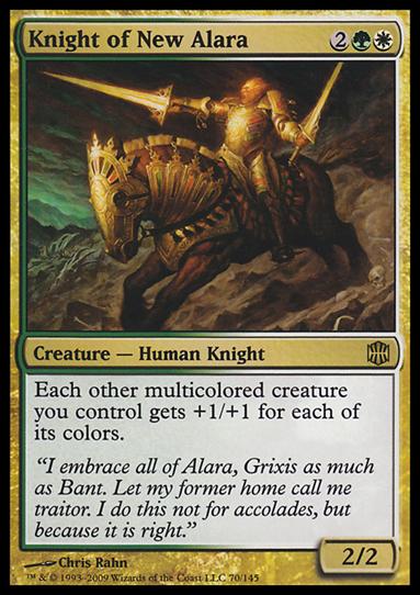 Magic The Gathering: Alara Reborn (Base Set) card 70 Knight Of New Alara