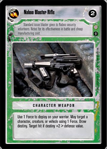 Star Wars: Coruscant Limited (Base Set) card 187 Naboo Blaster Rifle