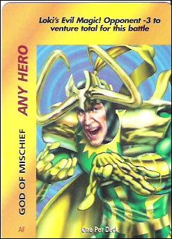 Marvel Overpower (Promo) card nn3 "God of Mischief" Special (Any Hero)