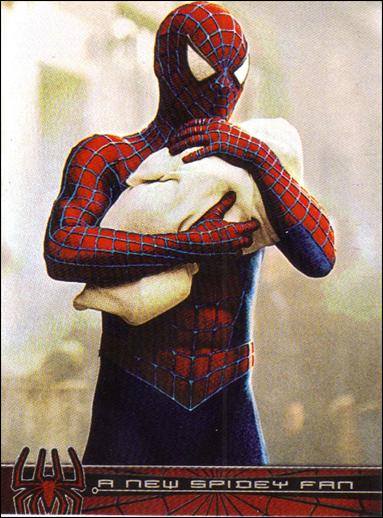 Spider-Man: The Movie (Base Set) card 65 A New Spidey Fan