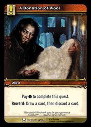 World of Warcraft: Heroes of Azeroth (Base Set) card 351 A Donation of Wool