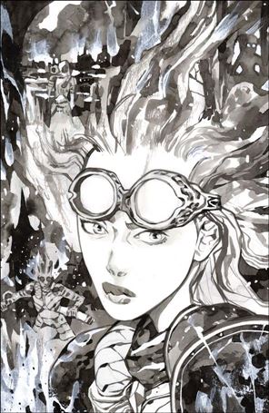 Magic issue 7-F Jakub Rebelka Unbagged Hidden Spark B&W Cover