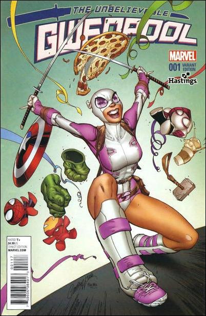 Unbelievable Gwenpool issue 1-J J. Scott Campbell Hastings Color Cover