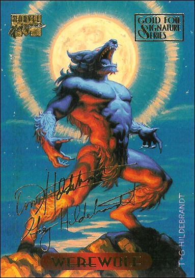 1994 Marvel Masterpieces (Gold-Foil Signature Parallel Base Set) card 135 Werewolf