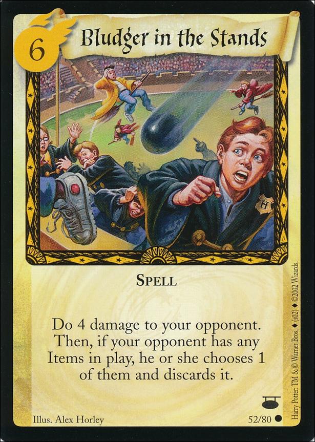 Harry Potter: Diagon Alley (Base Set) card 52 Bludger in the Stands