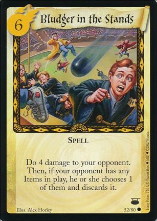 Harry Potter: Diagon Alley (Base Set) card 52 Bludger in the Stands