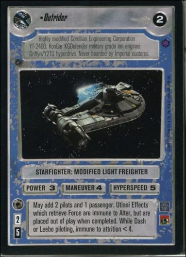 Star Wars: Reflections II: Expanding the Galaxy (Base Set) card 147 Outrider
