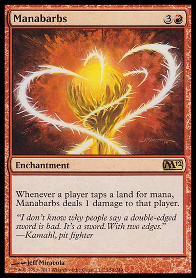 Magic the Gathering: 2012 Core Set (Base Set) card 150 Manabarbs