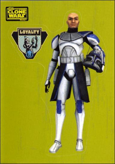 Star Wars: The Clone Wars Trading Card Stickers (Base Set) card 35 Clone Captain Rex