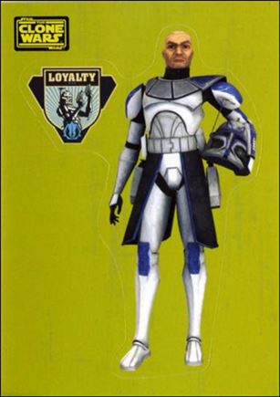 Star Wars: The Clone Wars Trading Card Stickers (Base Set) card 35 Clone Captain Rex