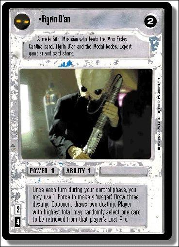 Star Wars: Premiere Limited (Base Set) card 165 Figrin D'an