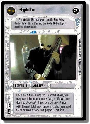 Star Wars: Premiere Limited (Base Set) card 165 Figrin D'an