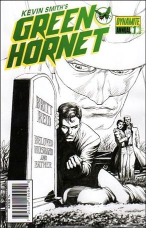 Green Hornet Annual (2010) issue 1-C Mike Netzer 1:25 Black and White Cover