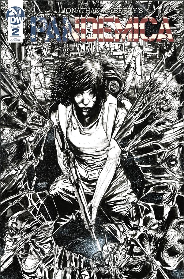 Pandemica issue 2-B 1:10 Black & White Cover