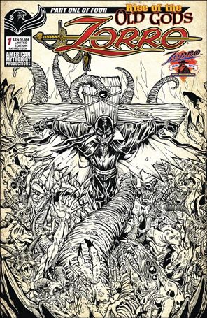 Zorro: Rise of the Old Gods issue 1-C Puis Calzada Pulp Cover