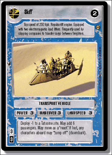 Star Wars: Jabba's Palace Limited (Base Set) card 178 Skiff